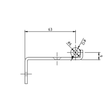 AU BA BF Ford Falcon 25mm Female Hinge & Pins for EGR Ute Lid with Shiny Black Plastic Underneath Kit-D