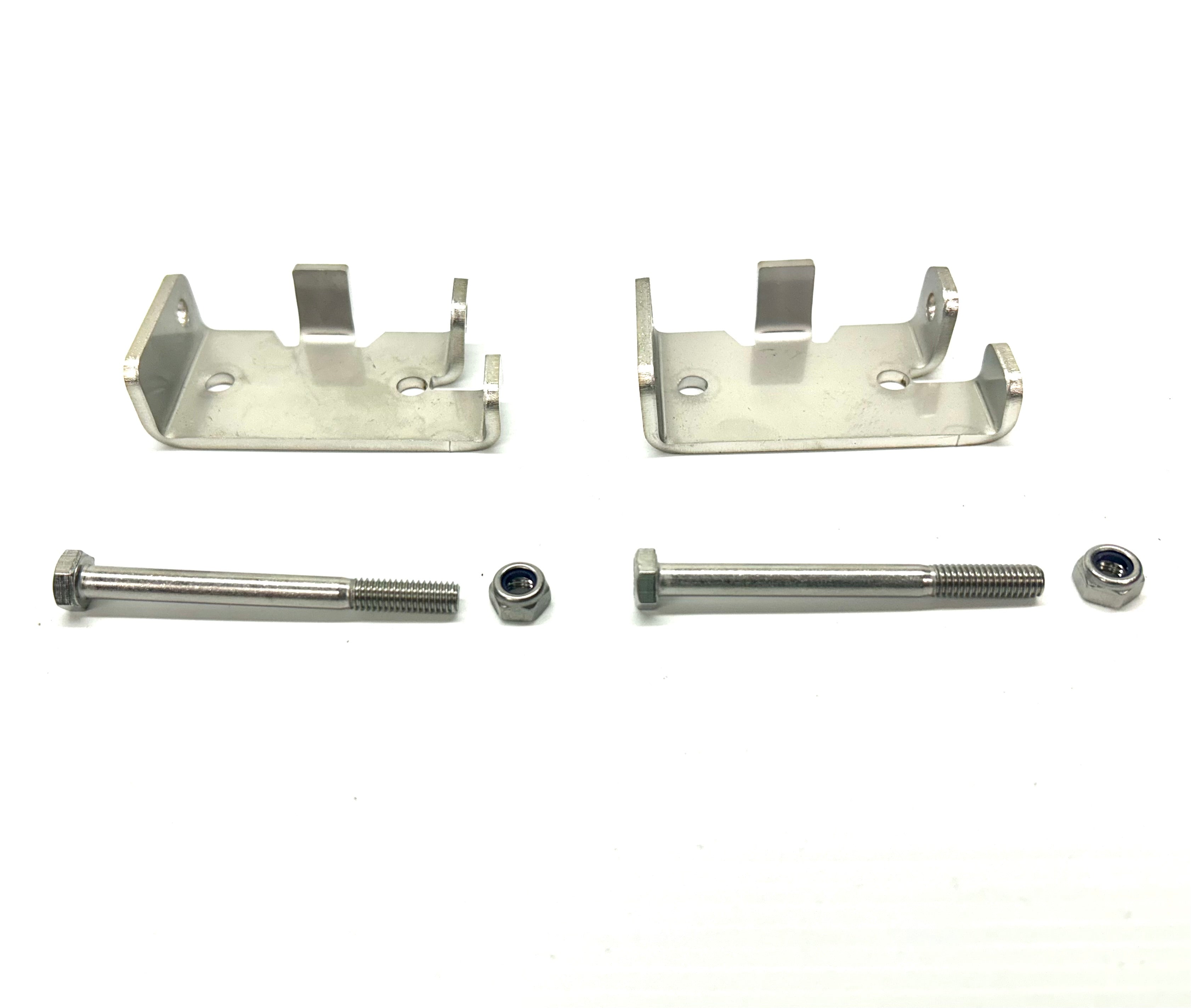 Nissan NP300 & D23 Navara 50mm Female Hinge & Bolts Kit-B for EGR Ute Lid with Shiny Black Plastic Underneath